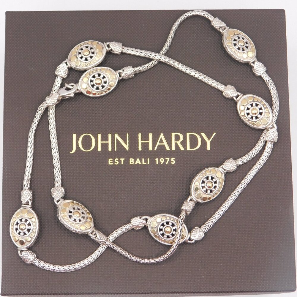 John Hardy Sterling Silver & 18k Gold Jaisalmer Station Necklace